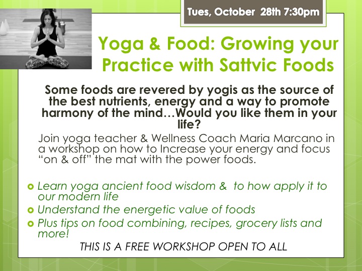 Yoga & Food Workshop Orlando